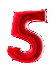 Balão Número 5 Vermelho